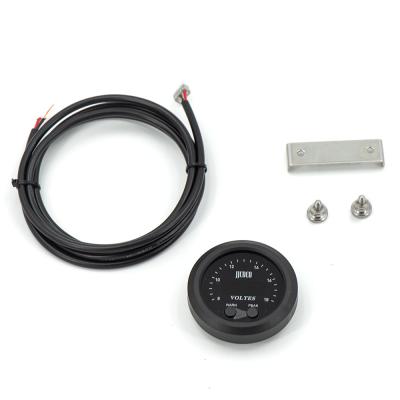 China 52MM S Series Ultrathin Volts Meter Ultrathin Voltmeter Round With Red Light LED Display for sale