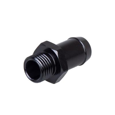 China Aluminum Black M14*1.5 Fuel Adapter Fitting To 14MM GM Quick Connect Straight Adapter Adapting M14*1.5 TO 14MM for sale