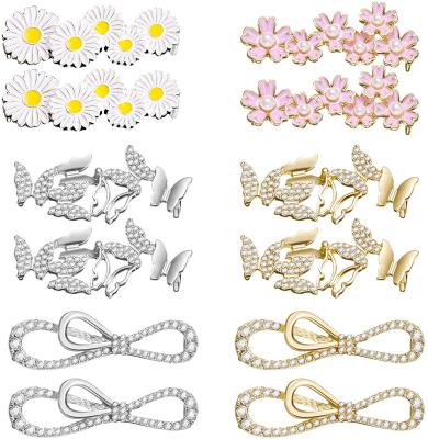 China Wholesale Rhinestone Crystal Bling Shoe Buckle Lace Charms Decoration For Shoe Ornament for sale