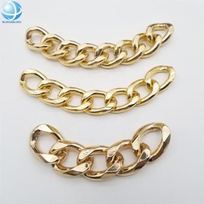 China Nickel Free Garment Cuban Link Bikini Accessory Chain Connector For Swimsuit for sale