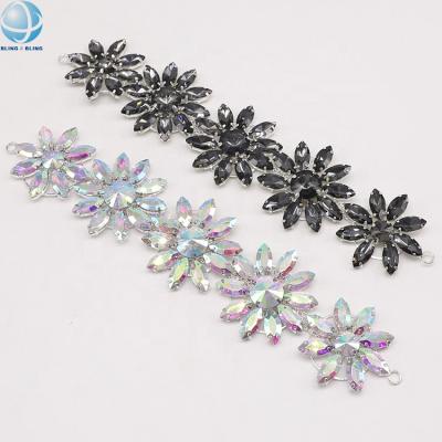 China Washable Exquisite Crystal AB Applique Rhinestone Patch Decoration Women Wedding 2022 for sale