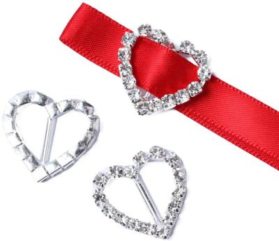 China Rhinestone Wedding Invitation Ribbon Slider Nickel Free Crystal Buckle for sale