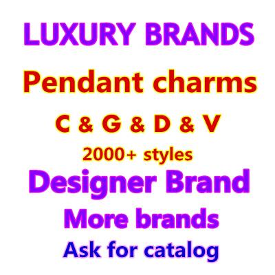 China Environmental friendly DIY luxury cc inspired designer Metal Pendant Charms for bracelet bangle for sale