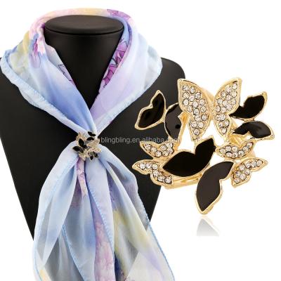 China High-end European and American fashion brooch pin gold-plated buckle women's clothing scarf for sale