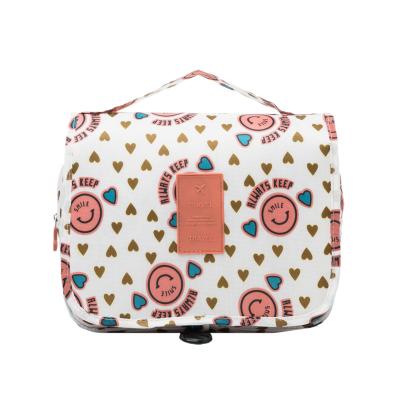 China OEM Large Capacity Storage Lightweight Makeup Tools Bag Stitched Pattern Travel Women Custom Logo for sale