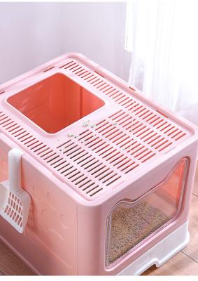 China Sustainable New Arrival Cat Toilet Indoor Luxury Trash Can Drawer Odorless Door Curtain for sale