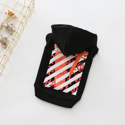 China Japanese and Korean hooded sweater dog autumn fashion brand cotton stretch vest pet viable new pet clothes for sale