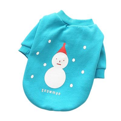 China New Viable Popular Korean Santa T-shirt With Hot Cotton Dog Clothes Cat Clothes Pet Clothes for sale