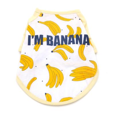 China High Quality Viable Pet Clothes Fashion Cute Cartoon Fruit Shirt Vest For Dog Supplies for sale