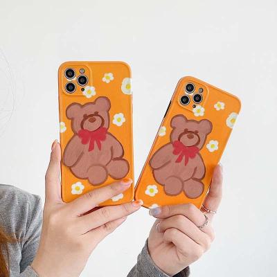 China Lovely Cute Design Shockproof Bear Phone Case For iphone 12 11 pro mini X XS XR max 6 7 8 plus Se fashion soft cover 2020 for sale