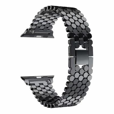 China Gift/Accessories/Jewellry Honeycomb Metal Band For Apple Watch 456 40mm 44mm Soft Sport Strap For iWatch Series 4 5 6 38mm 42mm for sale