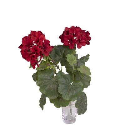 China New Pattern A Small Group Simulation Begonia High Quality Silk Wall Supplier Artificial Flowers For Home Furnishing Decoration 9.9 Inches for sale