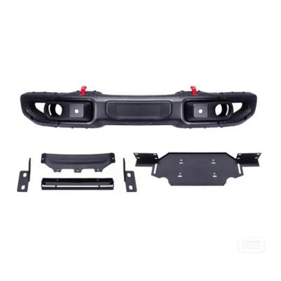 China Auto Industry 10th Anniversary Steel Front Bumper With Corner For 2018-2022 Jeep Wrangler JL Car Bumper for sale