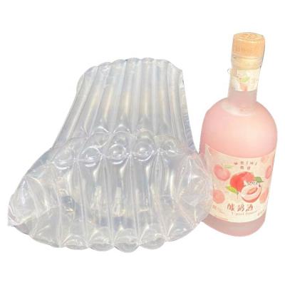 China Eco Shockproof And Waterproof Inflatable Packing Plastic Air Wrapping Film Air Dunnage Cushion Column Bag For Bottle Packing for sale