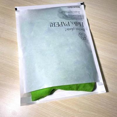 China Logo Printed Waterproof White Coated Biodegradable Custom Coat Mailing Bag Postal Paper Bags With Self Adhesive Seal for sale