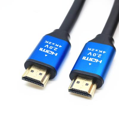 China HDTV all copper core 19plus1 alloy head 4K aluminum head 4K blue TV hdtv hdtv hdmi cable blue aluminum cable for sale