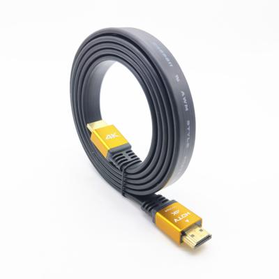 China Wholesale flat rawroll hdtv hdtv lock connector home theater 3d ultra hd movie hdtv short cable for sale