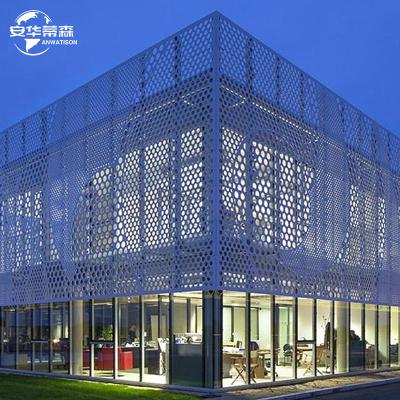 China Curtain Wall Metal Plate Aluminum Pegboard Wall Decoration Traditional Custom Building External Aluminum Wall Panel for sale