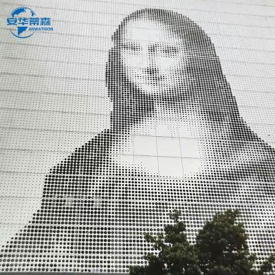 China Traditional Aluminum Perforated Panels Metal Cladding Screen Outdoor Decorative Perforated Aluminum Screen Sheet for sale