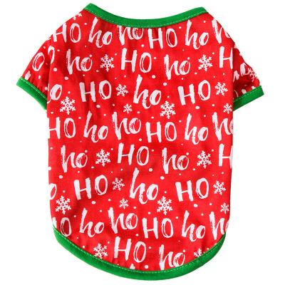 China Viable Factory Custom Pet Costume Christmas T-Shirt, Warm Style Pet Apparel Clothes for sale