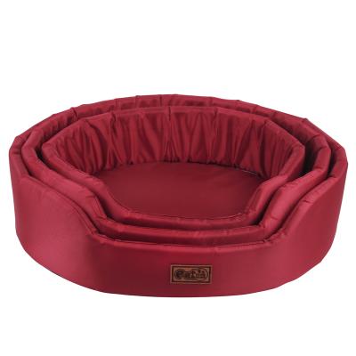 China Luxury Breathable Oxford Cloth Around Fashionable Dog Cat Pet Bed for sale