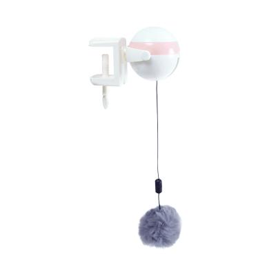 China Liveable Cat Toy Automatic Lifting Cat Fluffy Interactive Electric Wire Cat Ball for sale