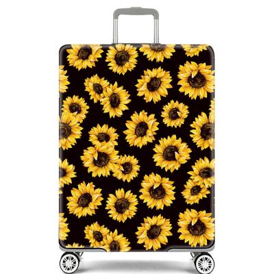 China Elastic Luggage Trolley Scratch Resistant Cloth Dust Cover Leopard Sunflower Bull Skull Stripe Tie Dye Customizable Print for sale