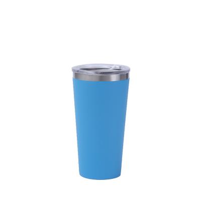 China Hot Selling Minimalist Double Wall Stainless Steel Vacuum Insulated Tumbler Mug With Wide Mouth With Lid For 20OZ for sale