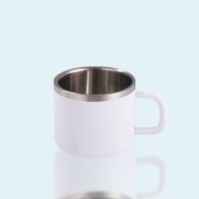 China Wholesaler 3oz 90ml Durable Stainless Steel Pint Little Coffee Mug With Half Cup for sale