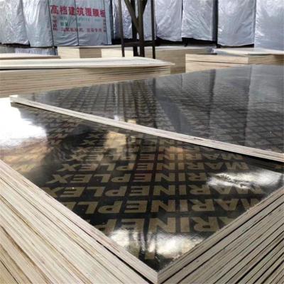 China Low formaldehyde emission waterproof black 12-14mm film faced plywood formwork plywood for building material for sale