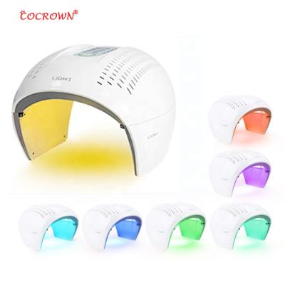 China Skin Tightening Foldable 7 Color Led Pdt Lighting Color Therapy Face Mask Led Skin Rejuvenation Acne Scatreatment Facial Spa Beauty Machine for sale