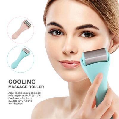 China 2021 Face Lift Portable Metal Anti Wrinkle Device Skin Care Roller Ice Beauty Facial Massager For Face for sale