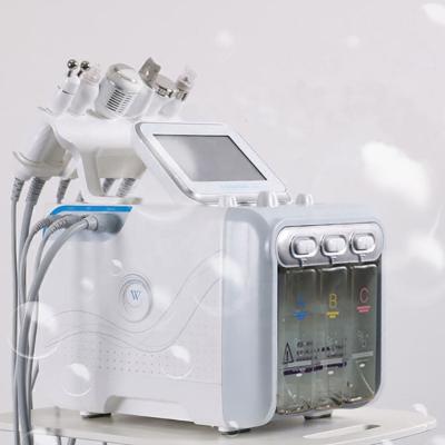 China Ultrasonic Cold Hammer RF Oxygen Jet Facial Scrubber RF Skin Rejuvenation Dermabrasion Care Machine for sale