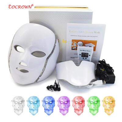 China Skin Tightening 2021 Wholesale Lowest Price Anti Aging Salon Home Skin Care Face Led Lights Mask 7 Color Pdt Led Therapy Light Machine for sale