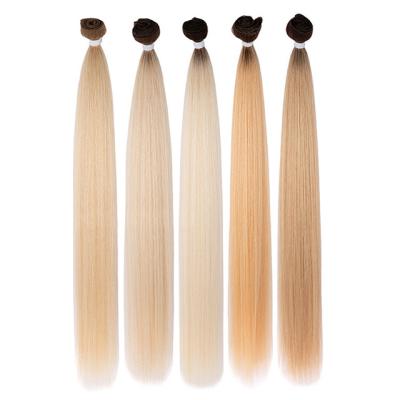 China Natural V-tip Human Hair 40 Inch 100% Cuticle Aligned Cheap Synthetic Straight Hair Weft Long Hair Extension for sale