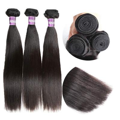 China Top Quality Straight Virgin 12A Natural Black Raw Cuticle Aligned Brazilian Hair Bundles for sale