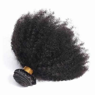 China Machine Made Afro Kinky Curly Hand Tied Curly Hair Extensions Weft Hair For African Women for sale