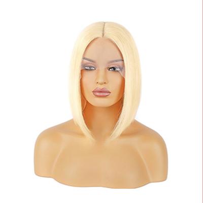 China Wholesale Customized Soft Soft Thick Bob Wigs Human Hair Lace Front Blonde Bob Wig Vendors In China 613 Short for sale