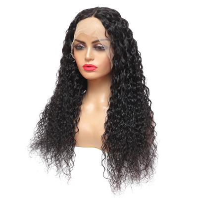 China High Quality Body Wave 180% 13*4 HD Lace Front Water Wave Human Hair Transparent Wig for sale