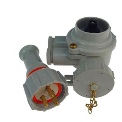 China Industrial marine boat water tight plug&receptacle impa code792883 with switch power adapter 3 pin electrical plug and socket for sale