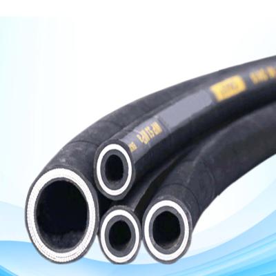 China Excavator Hydraulic High Pressure Hose Hydraulic Temperature Oil Flexible Rubber Hose SAE R1 R2 R4 - for sale