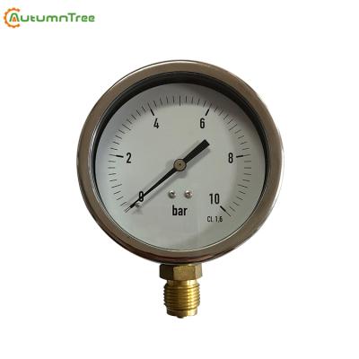 China Stainless Steel Case 50MM Liquid Filled Drone 600Bar Pressure Gauge With Different Types for sale