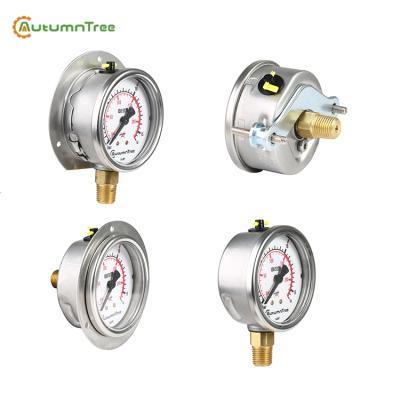 China For Gaseous and Liquid Media Manometer Liquid Filled Pressure Gauge for sale