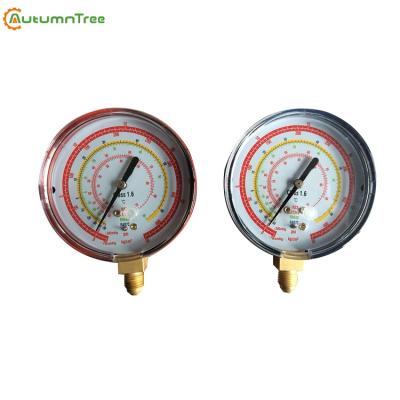 China 63MM Steel Case Housing Refrigerant Pressure Gauge Manometer 2.5