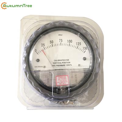 China 132A Die Cast Aluminum Case High Quality Differential Pressure Gauge 4.5