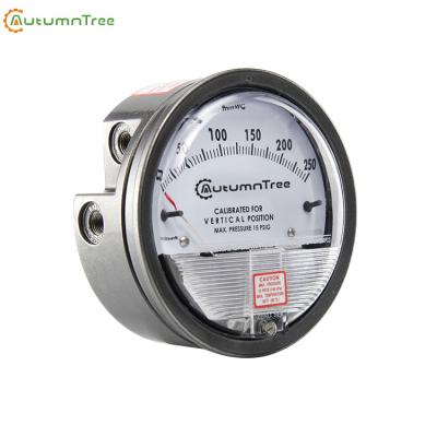 China Die Cast Aluminum Case Pressure Differential Gauge 4.5