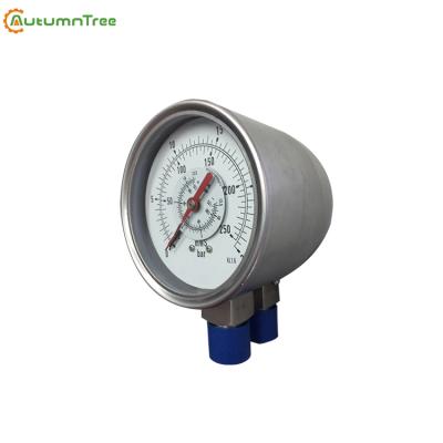 China Case SS304 Bourdon Tube Differential Pressure Gauge 4