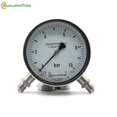 China AISI 304 SS CL2.5 Hydraulic Bellows Differential Pressure Gauge Dnl50 for sale