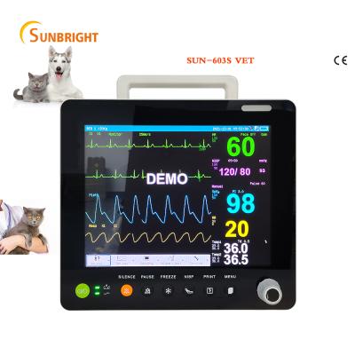 China Yes SUN-603S Portable Veterinary Emergency Equipment Vital Sign Monitor Veterinary Essential Monitor for sale