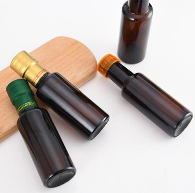 China Household Products 100ml 250ml 500ml Dark Green Marasca Empty Cooking Olive Oil Glass Bottles for sale